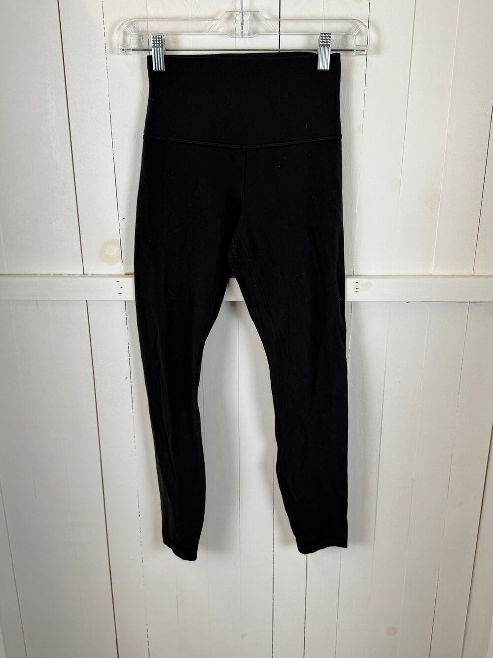 Lululemon Black Ankle Leggings Size 4 Nylon Excellent
